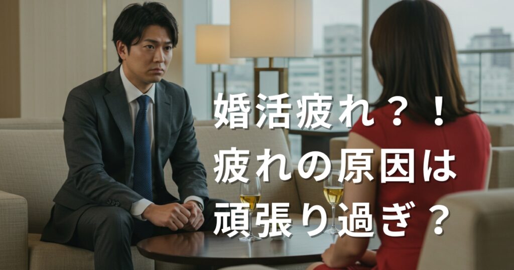 婚活疲れ？！疲れの原因は頑張り過ぎ？